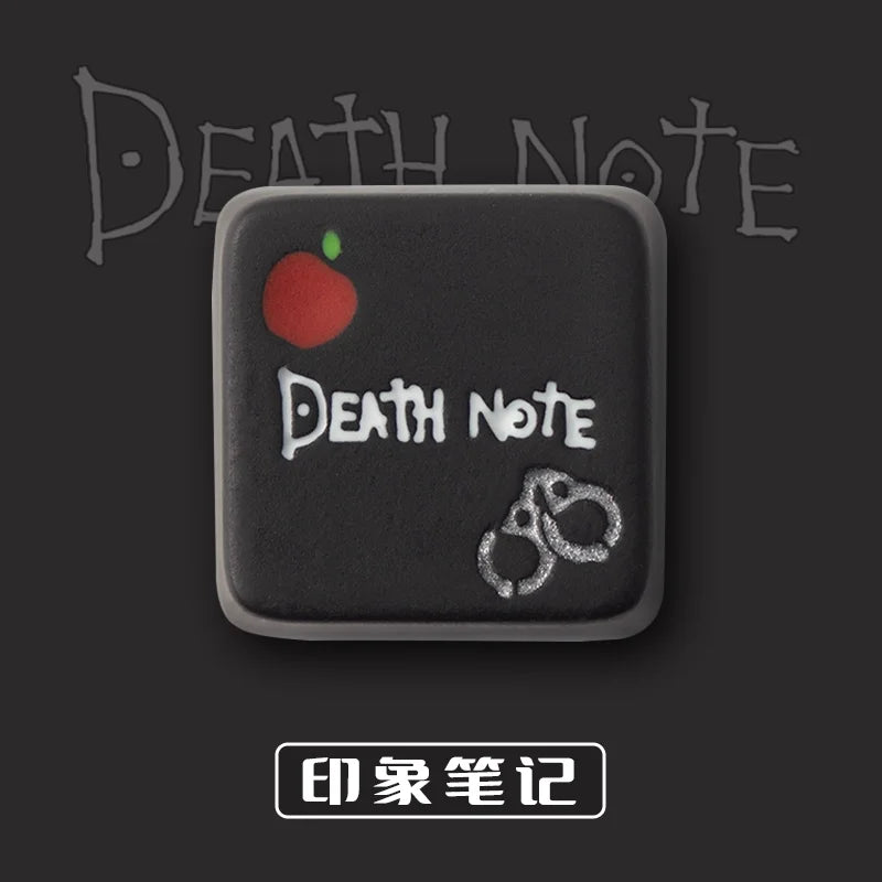 Cartoon Death Note Light Yagami L Character Merchandise Cute Anime Custom Mechanical Keyboard Keycaps ESC Otaku Surprise Gifts