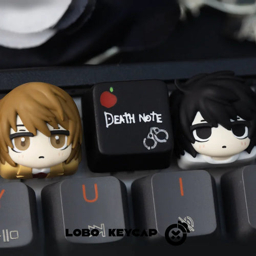 Cartoon Death Note Light Yagami L Character Merchandise Cute Anime Custom Mechanical Keyboard Keycaps ESC Otaku Surprise Gifts