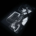XXL Anime Girl Mouse Pad Black White Mousepad Large Gaming Keyboard Pads Office Pc Accessories Desk Mat PC Cabinet Mats Rug