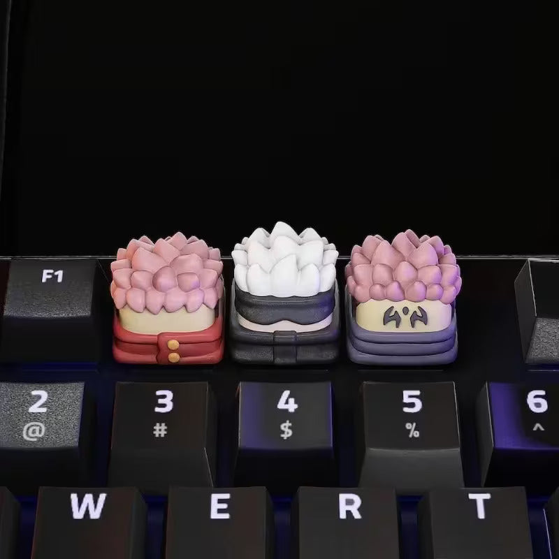 Jujutsu Kaisen Artisan Keycaps | Gojo, Itadori & Sukuna | Anime Mechanical Keyboard | MX Gaming
