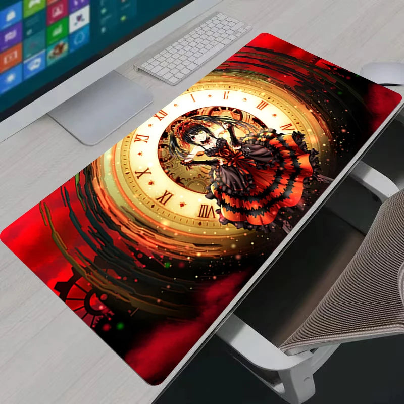 Mouse Pad Anime HD Printing Kawaii Girls Tokisaki Kurumi Date a Live Desk Mat PC Accessories Gamer Cabinet Keyboard Mousepad