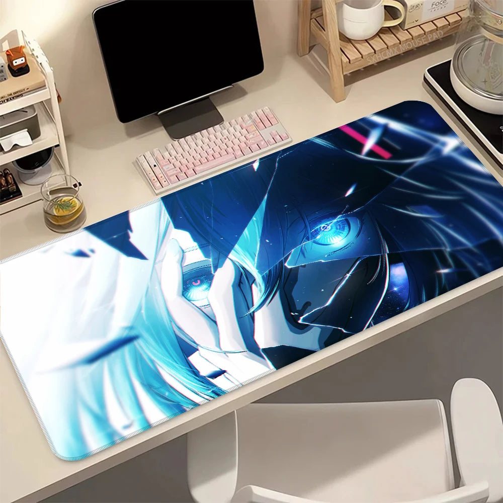 Anime H-Hatsune M-Miku Pink Sakura Kawaii Large 90X40 Extended Mouse Pad Non Slip Desk Mat Keyboard Rug for PC Gamer Laptop