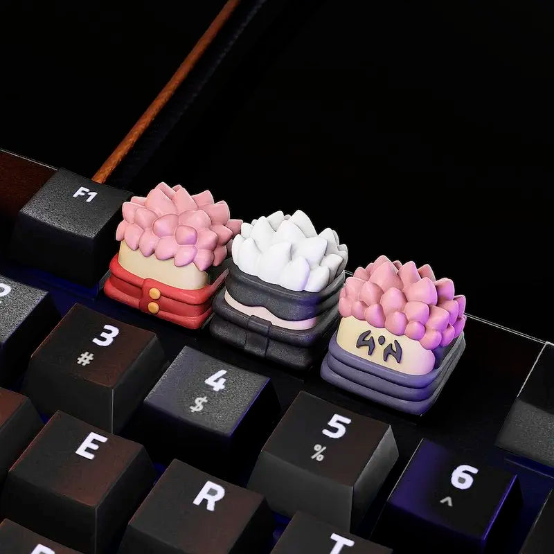 Jujutsu Kaisen Artisan Keycaps Gojo Satoru Yuji Itadori Sukuna Diy Anime Peripheral Keycaps for Mechanical Keyboards Gaming Fans