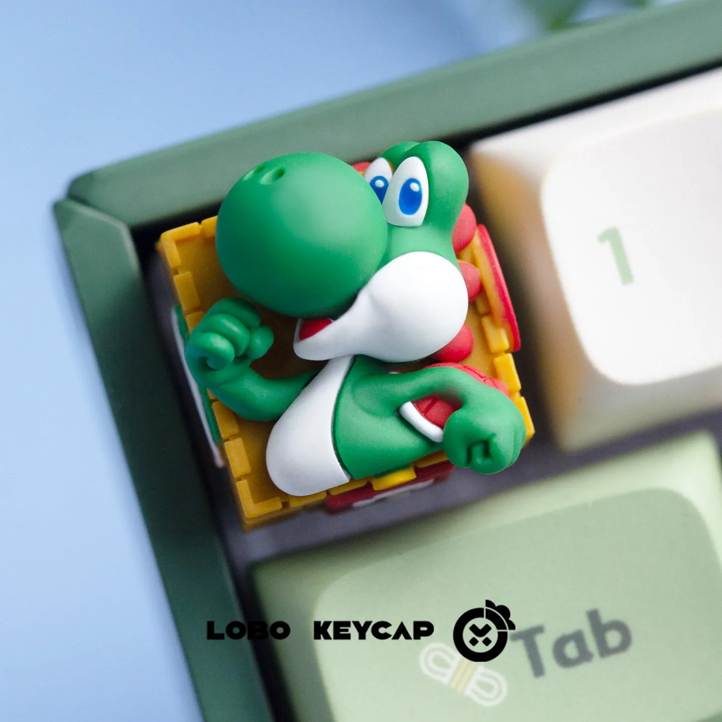 Mario Single Resin Keycap Luigi Peach Yoshi for Mechanical Keyboard Decoration Replace Esc Anime Keycap Surprise Gift for Gamers