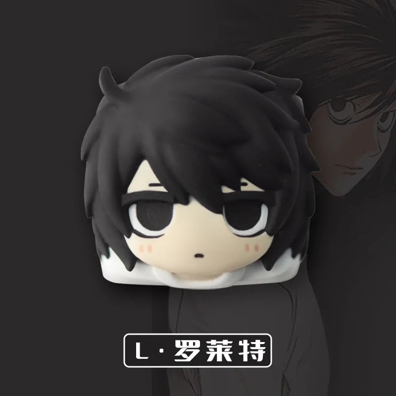 Cartoon Death Note Light Yagami L Character Merchandise Cute Anime Custom Mechanical Keyboard Keycaps ESC Otaku Surprise Gifts