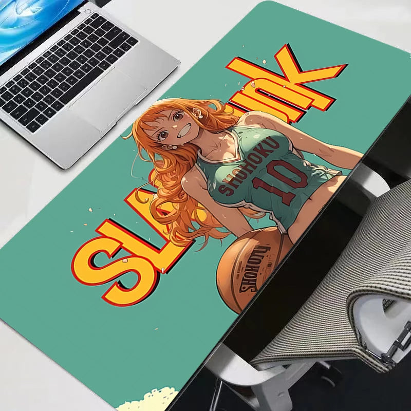 Mouse Pad Large Gamer One Piece Anime Durable Gaming Accessories Speed Keyboard Rubber Lock Edge Desk Mat Laptop Mousepad